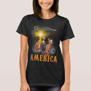 God Bless America 4th of Juli Eagle USA Vlag Chris T-shirt
