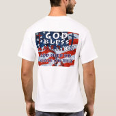God Bless America - Aangepast T-shirt (Achterkant)