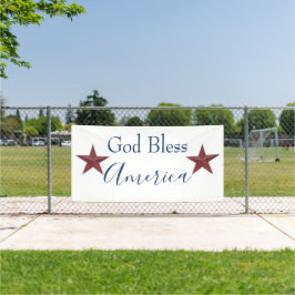 God bless America aanpasbaar Spandoek