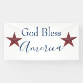 God bless America aanpasbaar Spandoek (Horizontaal)