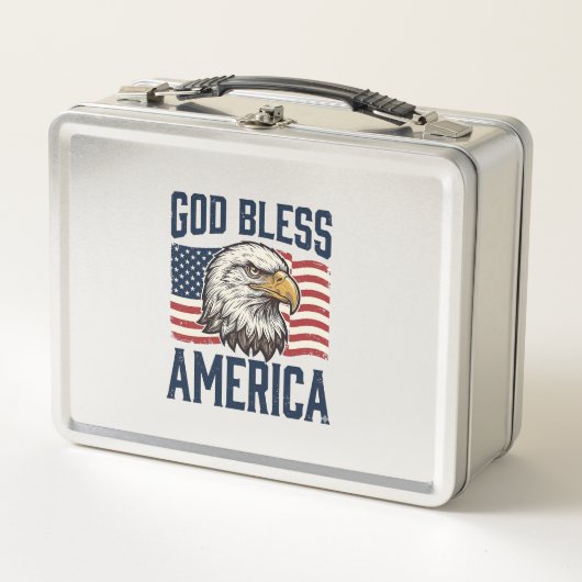 God Bless America Adelaar Patriottische Vector Ont (Voorkant)