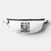 God Bless America Adelaar Patriottische Vector Ont Heuptasje (Liggend)