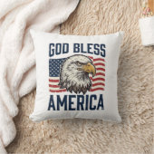 God Bless America Adelaar Patriottische Vector Ont Kussen (Deken)