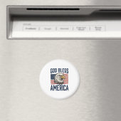 God Bless America Adelaar Patriottische Vector Ont Magneet (Insitu (Vaatwasser))