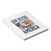 God Bless America Adelaar Patriottische Vector Ont Notitieblok (Schuin)