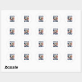 God Bless America Adelaar Patriottische Vector Ont Ronde Sticker (Vel)