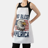 God Bless America Adelaar Patriottische Vector Ont Schort (Insitu)
