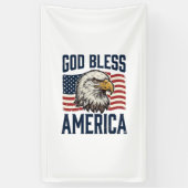 God Bless America Adelaar Patriottische Vector Ont Spandoek (Verticaal)