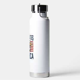 God Bless America Adelaar Patriottische Vector Ont Waterfles