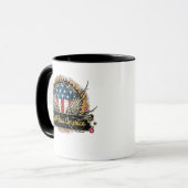 God Bless America Adelaar Vlag Badge Mok (Voorkant links)