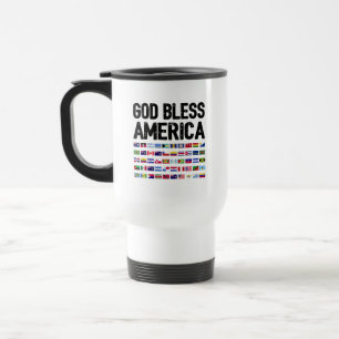 God Bless America Alle Landen Latijns-Amerikaanse  Reisbeker