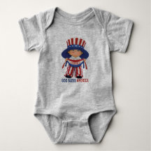 God Bless America "Baby Bodysuit" 4 juli