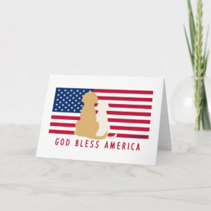 God Bless America blanco kaarten