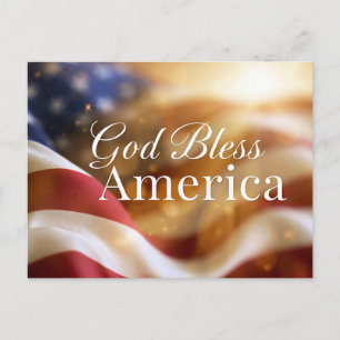 God Bless America Briefkaart