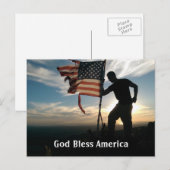 God Bless America Briefkaart (Voorkant / Achterkant)
