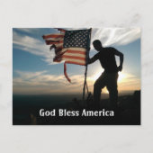 God Bless America Briefkaart (Voorkant)