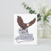 God Bless America Briefkaart (Staand voorkant)