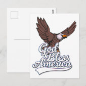 God Bless America Briefkaart (Voorkant / Achterkant)
