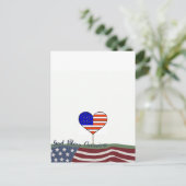 God Bless America Briefkaart (Staand voorkant)