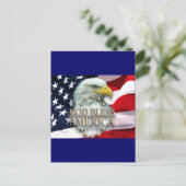 GOD BLESS AMERICA BRIEFKAART (Staand voorkant)
