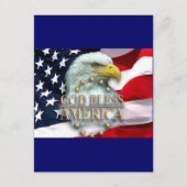 GOD BLESS AMERICA BRIEFKAART (Voorkant)