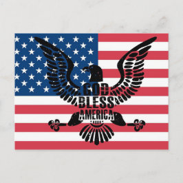 God Bless America Briefkaart
