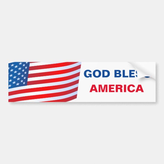 God Bless America bumper sticker (Voorkant)