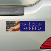 God Bless America Bumpersticker (Op auto)