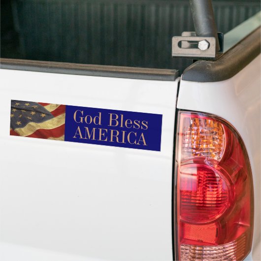 God Bless America Bumpersticker (Op Truck)