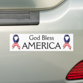 God Bless America Bumpersticker (Op auto)