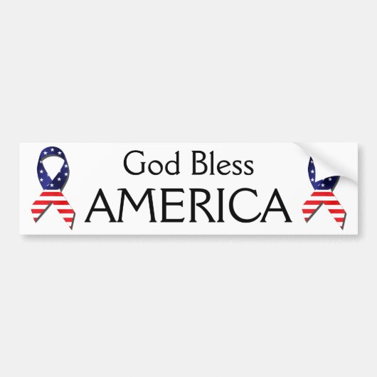 God Bless America Bumpersticker (Voorkant)