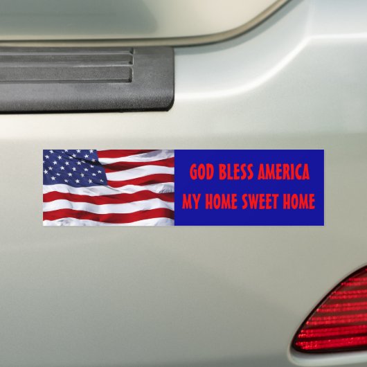 God Bless America Bumpersticker (Op auto)