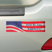 God Bless America Bumpersticker (Op auto)