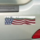 God Bless America Bumpersticker (Op auto)