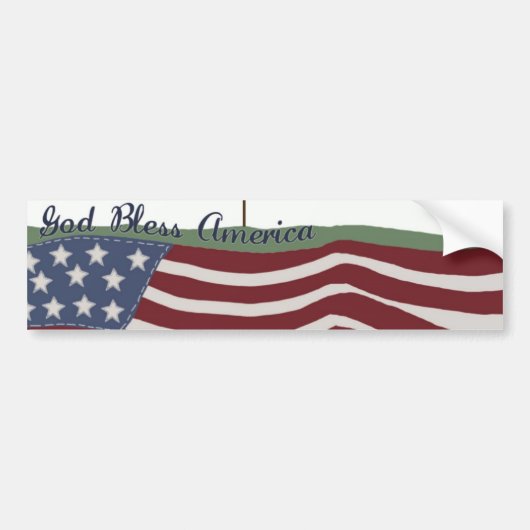 God Bless America Bumpersticker (Voorkant)
