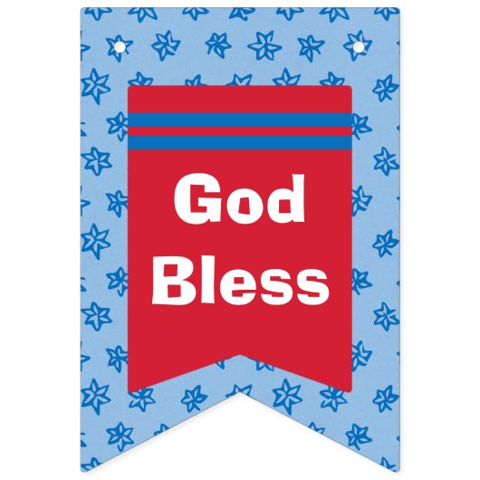 God Bless America Bunting Banner (Tweede vlag)