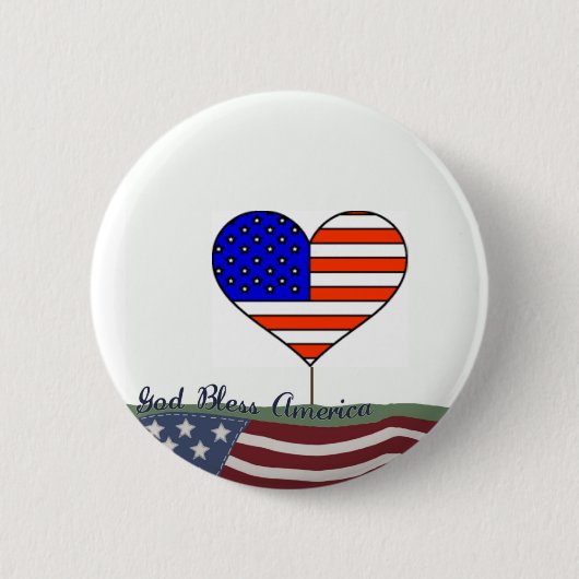 God Bless America Button (Voorkant)