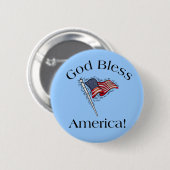 God Bless America Button (Voorkant /achterkant)