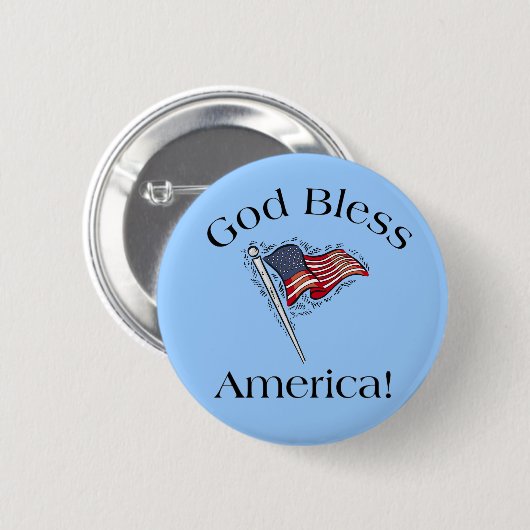 God Bless America Button (Voorkant /achterkant)