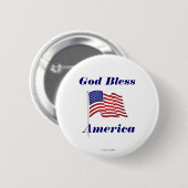 God Bless America Button/Lapel Pin Ronde Button 5,7 Cm (Voorkant /achterkant)