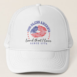 God Bless America - Cap Trucker Pet
