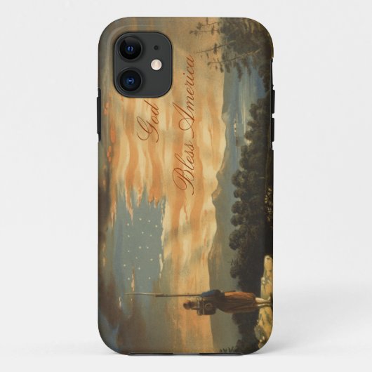 GOD BLESS AMERICA Case-Mate iPhone CASE (Achterkant)