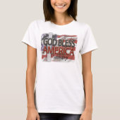 God Bless America Christelijk patriottisch T-shirt (Voorkant)