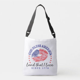 God Bless America - Crossbody Tote Bag
