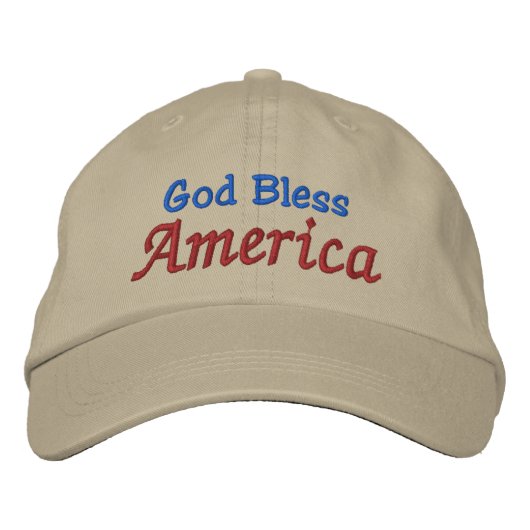 God Bless America door SRF Geborduurde Pet (Voorkant)
