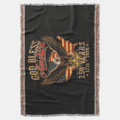 God Bless America Eagle 250 Jaar 1776 2026 Deken (Voorkant Verticaal)