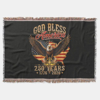 God Bless America Eagle 250 Jaar 1776 2026 Deken
