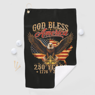 God Bless America Eagle 250 Jaar 1776 2026 Golfhanddoek