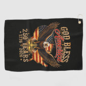 God Bless America Eagle 250 Jaar 1776 2026 Golfhanddoek (Horizontaal)