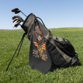 God Bless America Eagle 250 Jaar 1776 2026 Golfhanddoek (Groen)